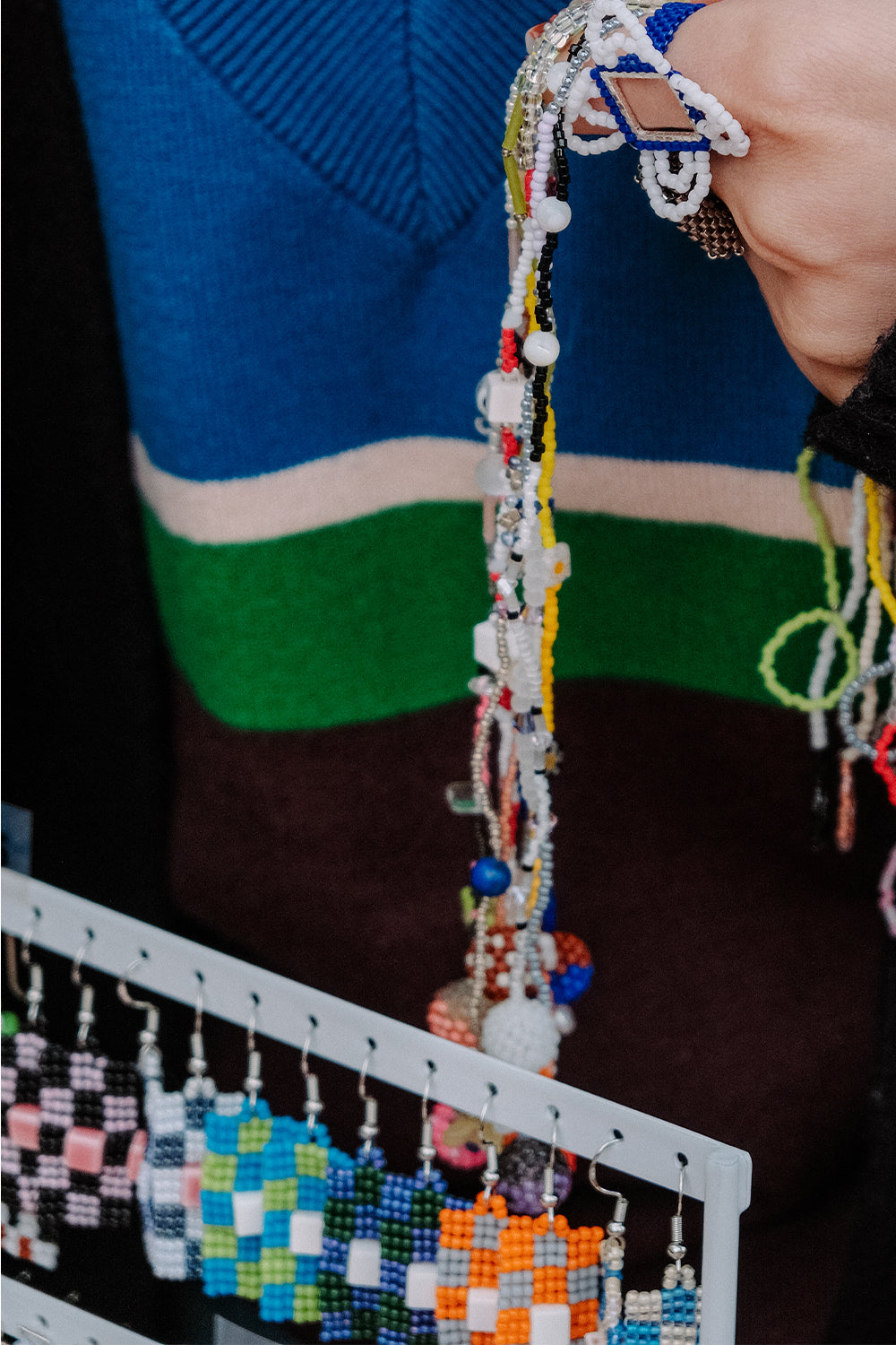 Grid Paper Earrings