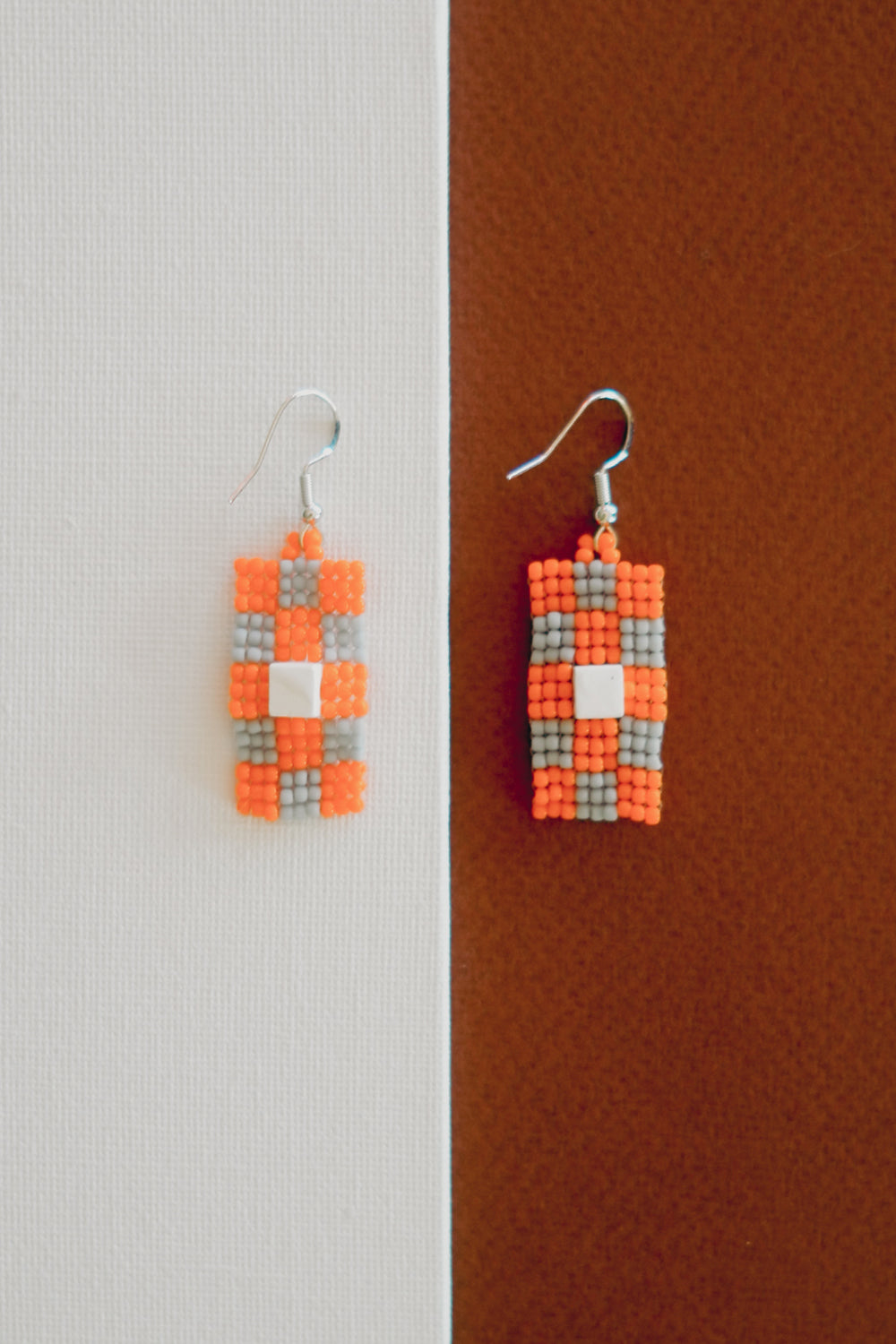 Grid Paper Earrings