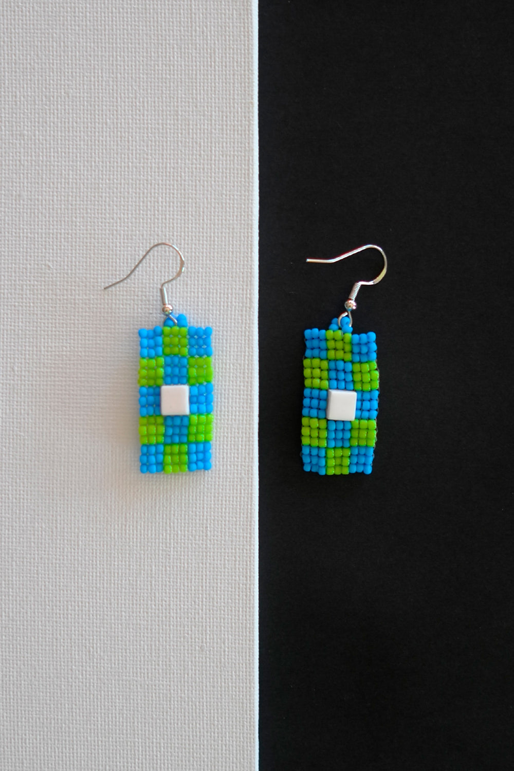 Grid Paper Earrings