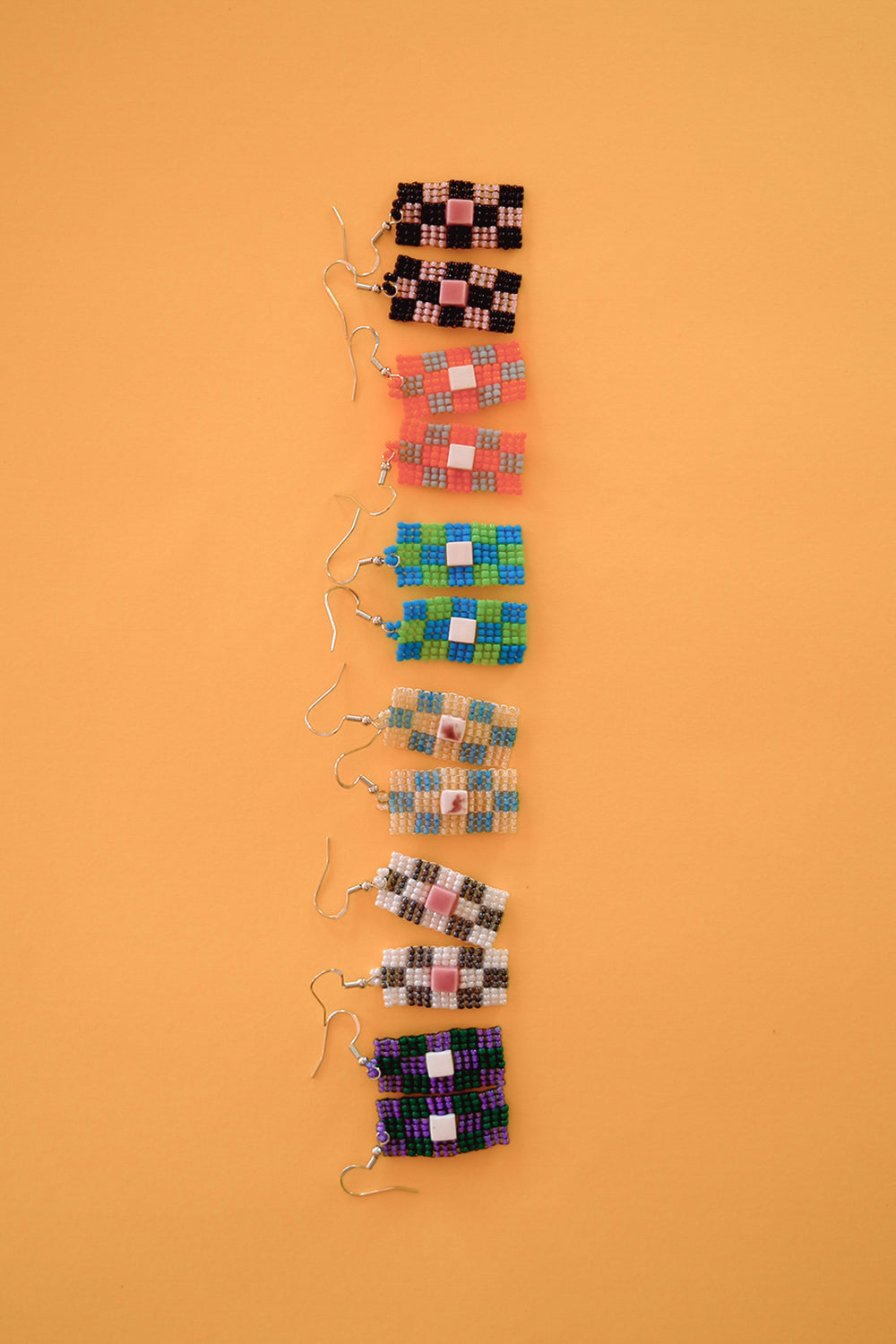 Grid Paper Earrings