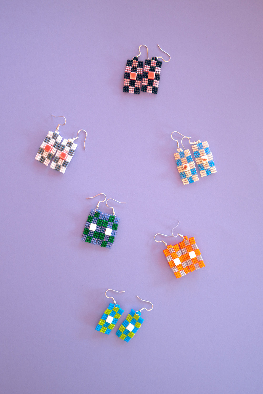 Grid Paper Earrings